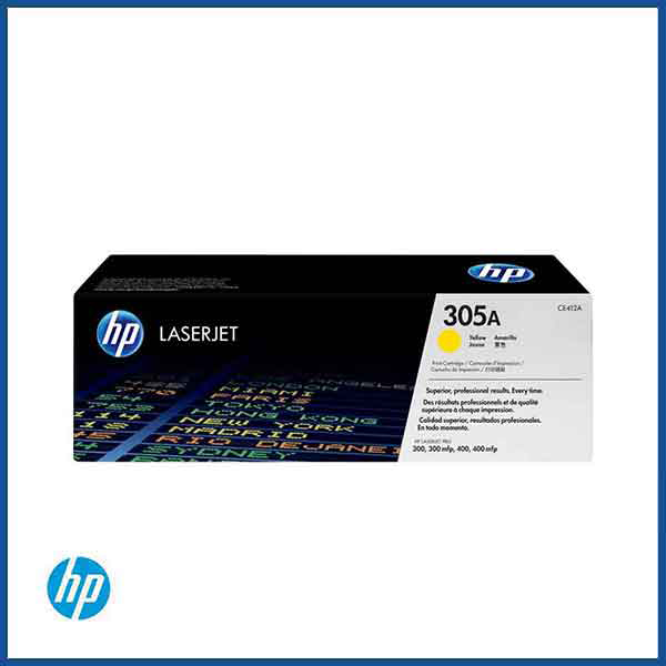 HP 305A (CE412A) Yellow LaserJet Toner Cartridge